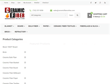Tablet Screenshot of ceramicfiberonline.com